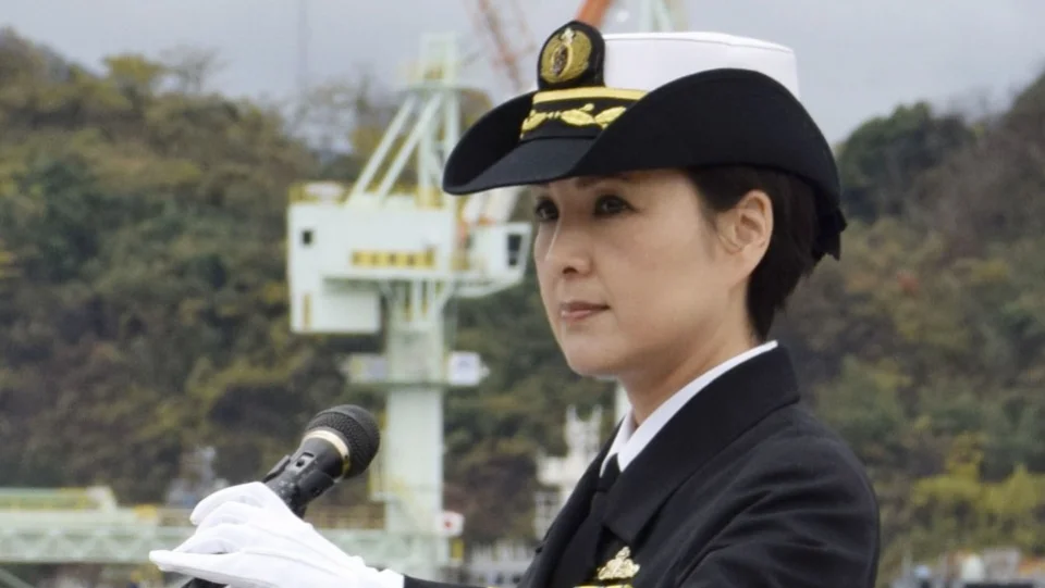 Woman takes helm of Japanese Aegis destroyer for 1st time