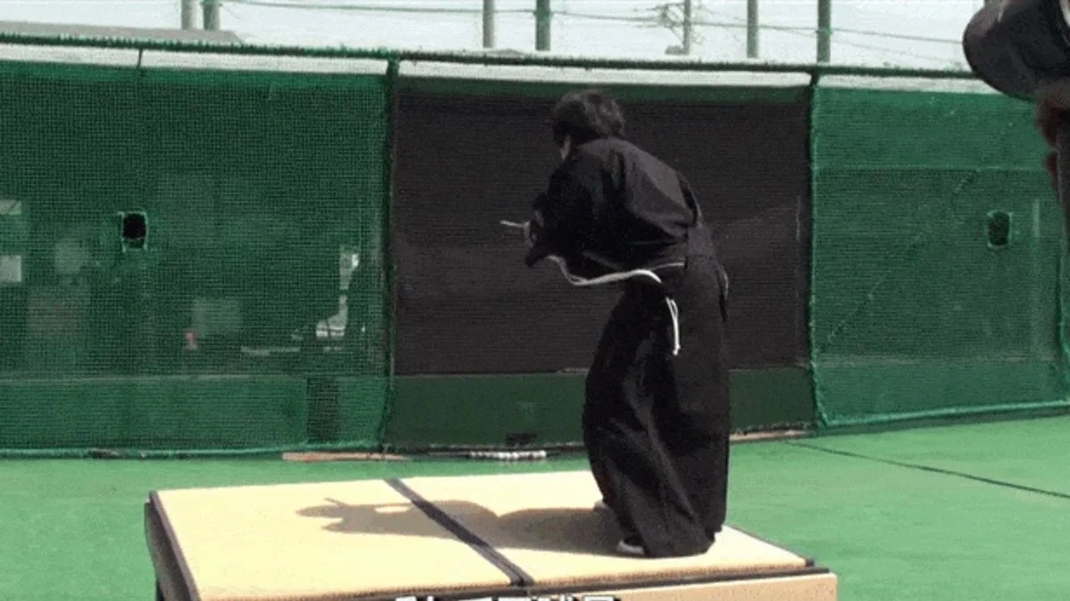 Samurai Slices A 100 Mph Baseball in Half