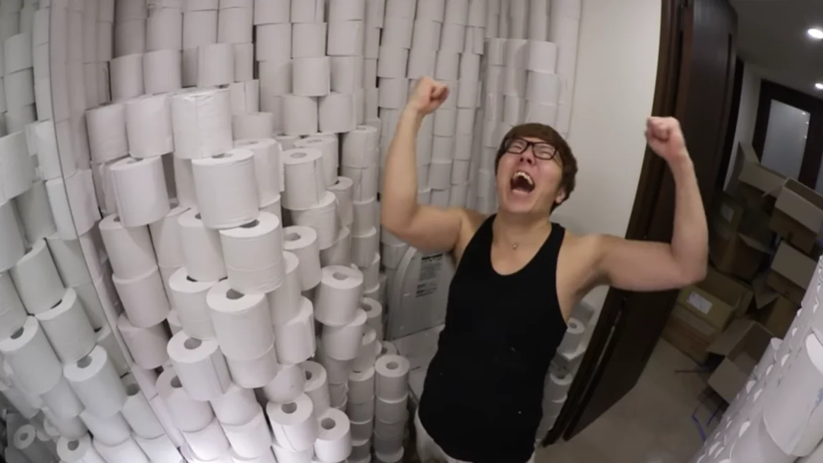 YouTuber Says He Didn't Recently Buy 1,000 Rolls Of Toilet Paper