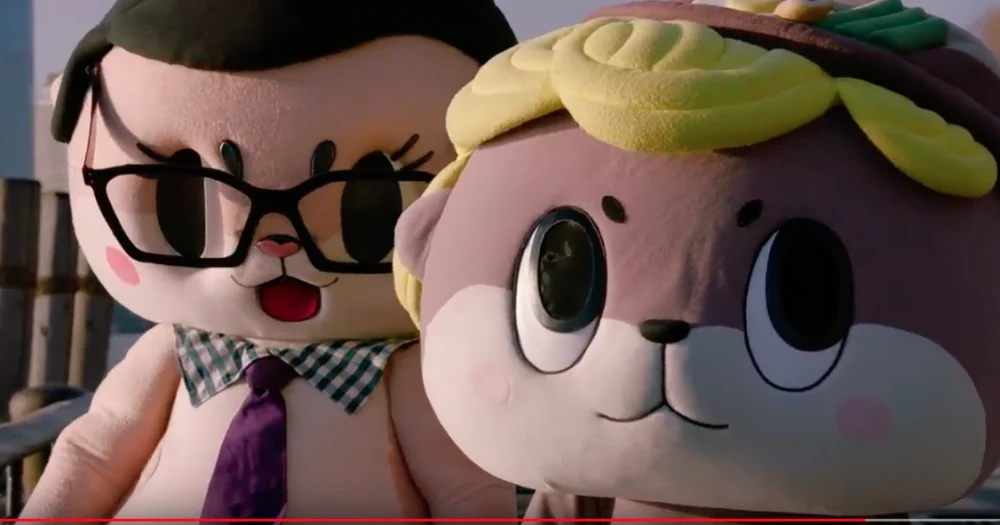 Japanese mascot Shinjo-kun joins ChiiJohn for a trip to the U.S. to see John Oliver 【Video】