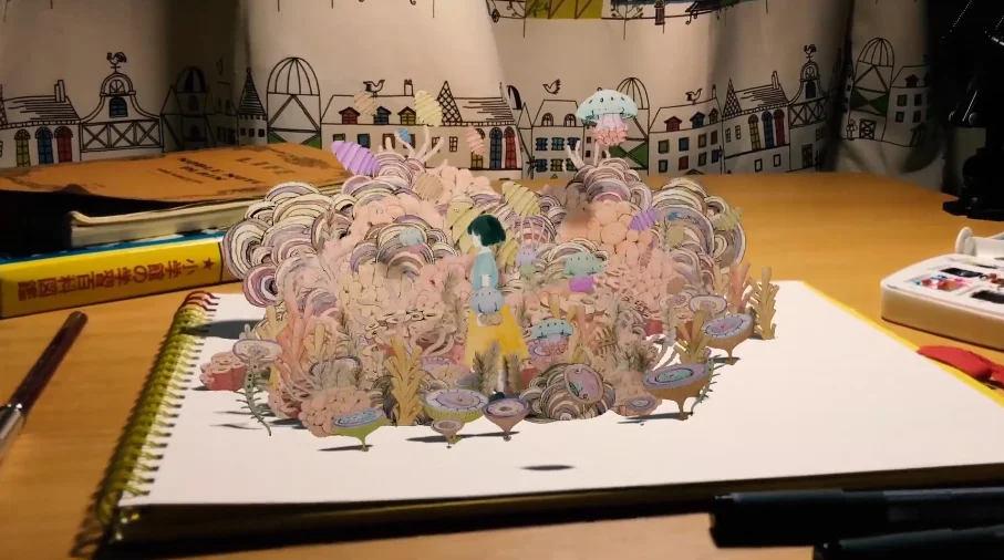 Hand Drawn Sea Creatures Come to Life in Pulsating Animation