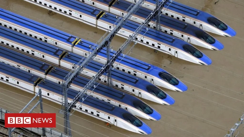 Japan typhoon Hagibis: Ten flooded bullet trains scrapped
