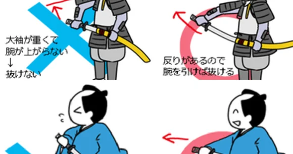 Samurai fashion guide – Should you wear your sword blade-up or blade-down?