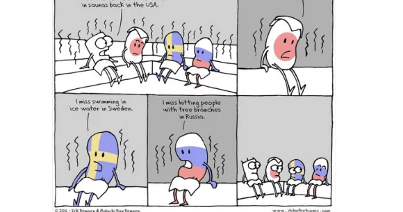 Comic about international travel hits the nail on the head about the most bizarre spa behaviors