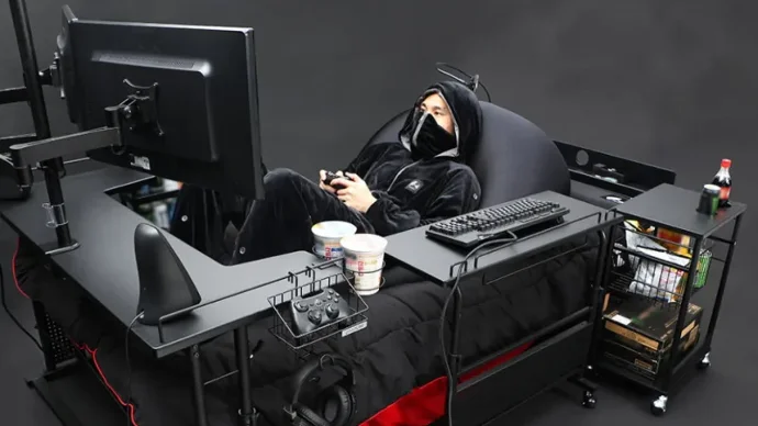 Gamers Lie Down in This Cursed Video Game Bed