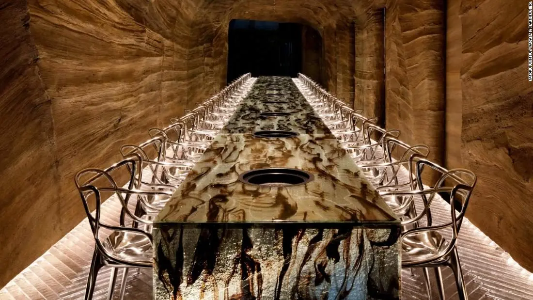 Architect creates 'prehistoric' dining experience in downtown Tokyo