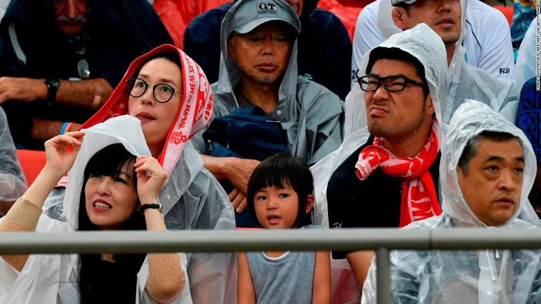 Rugby World Cup keeps nervous eye on Typhoon Hagibis trajectory