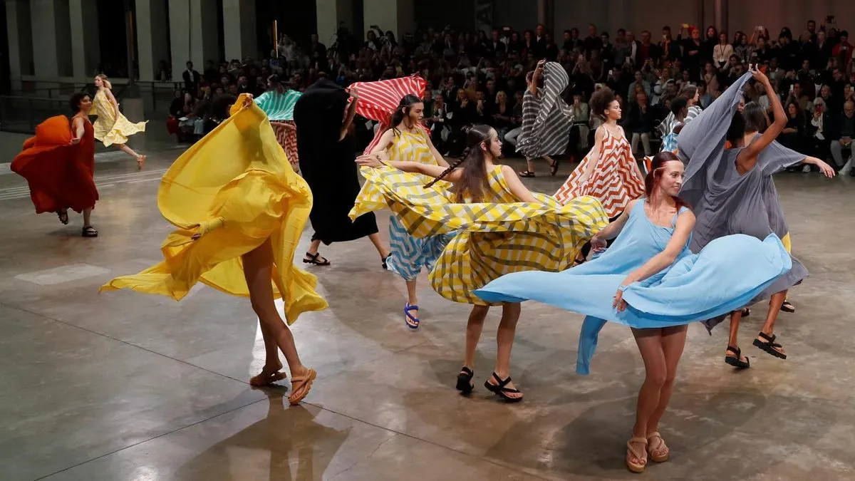 Issey Miyake’s latest fashion show is an ode to the beauty of female joy