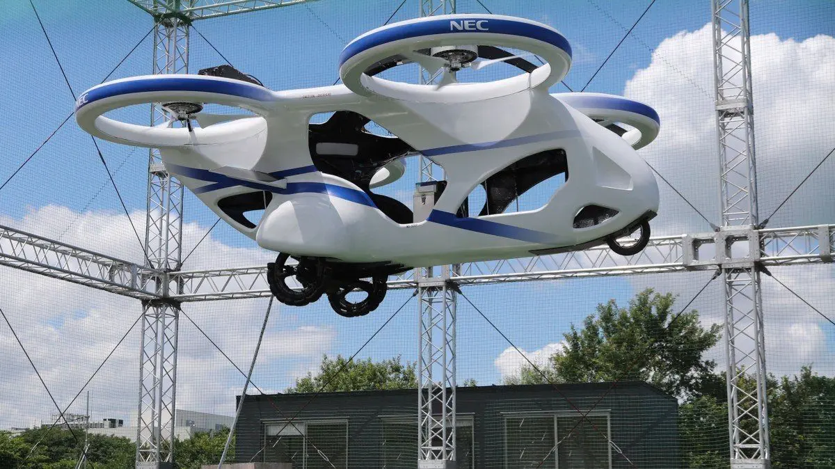 A Japanese “flying car” has successfully made its first test flight