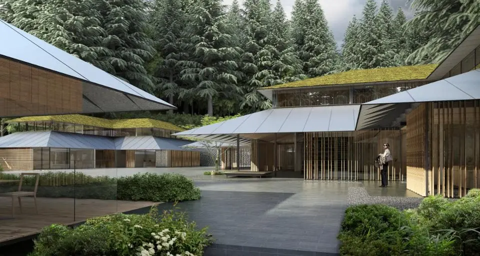 Architect Kengo Kuma's Authentic Village Beautifies Portland Japanese Gardens