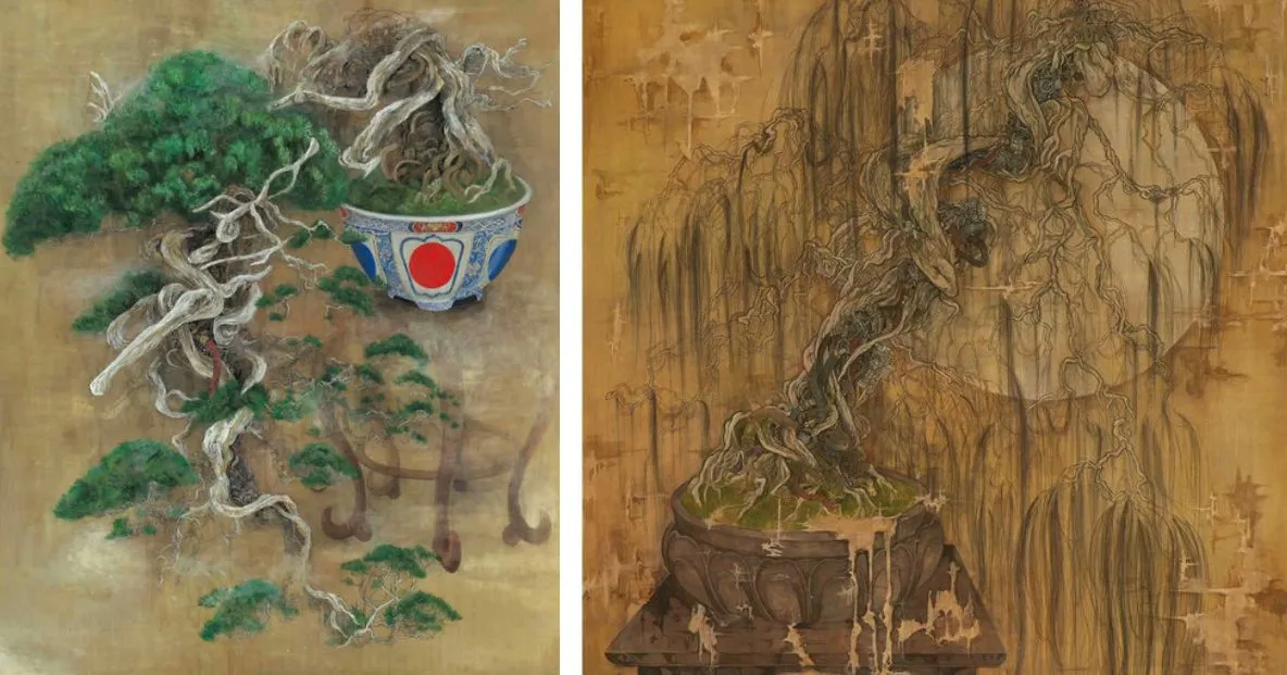 The Mechanical Bonsai Paintings of Mai Inoue