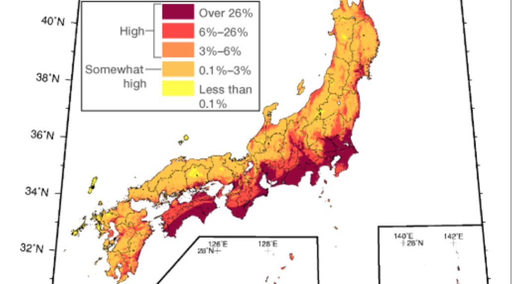 The Next Big One: Government Map Forecasts Likely Future Japanese ...